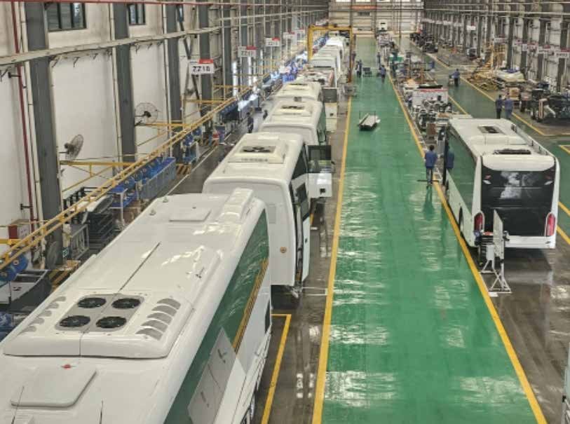 Bus and coach production line